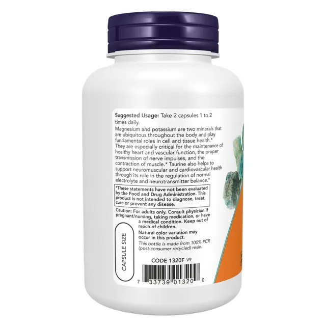 Now Foods Magnesium & Potassium Aspartate 3