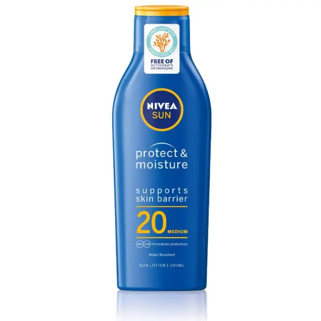 Nivea Sun Protect + Moisture Lotion SPF 20, 200ml