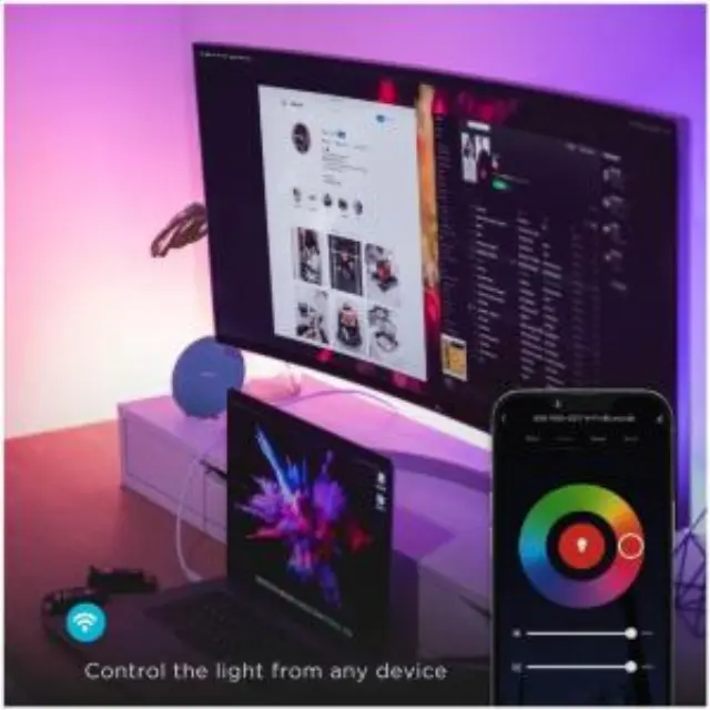 Έξυπνη Ταινία Φωτισμού LED GSC με Bluetooth 10W 30lm IP44 2m Πολύχρωμο N70537 3