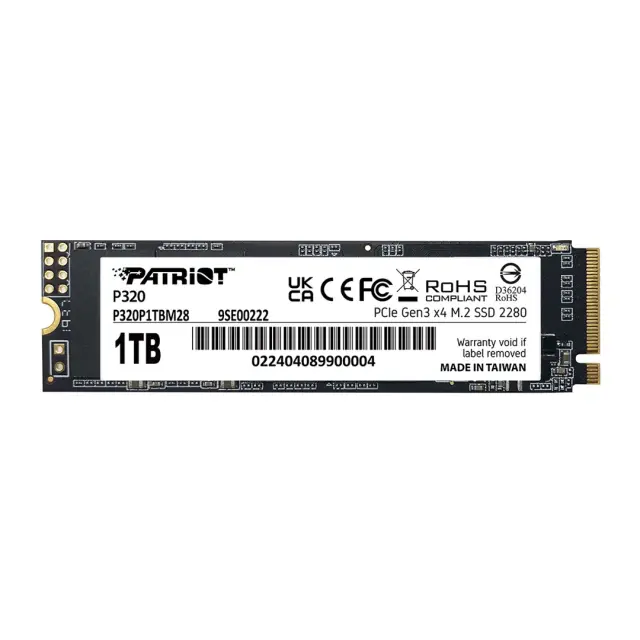 SSD PATRIOT VIPER P320 M.2 PCI-Ex4 NVMe 512GB 3GB-S (P320P512GM28)