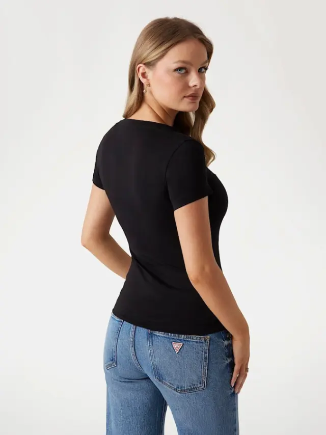 Guess Γυναικείο T-shirt Μαύρο W5GI14J1314-JBLK 3