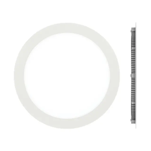 Small round στρογγυλό χωνευτό φωτιστικό led panel 24W 6000K ø24cm λευκό Άσπρο