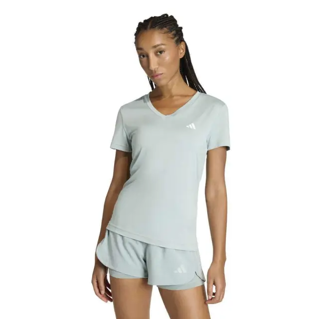 adidas WE MIN V NK TEE KB9596 ADIDAS ΠΡΑΣΙΝΟ - M