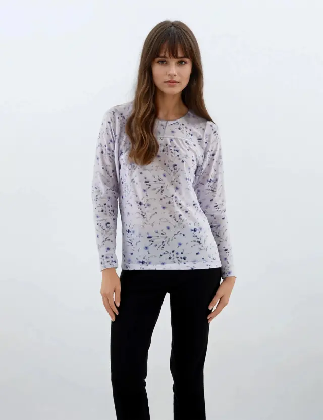 W1051 - Type - PIJAMA CLASSIS FLOWER