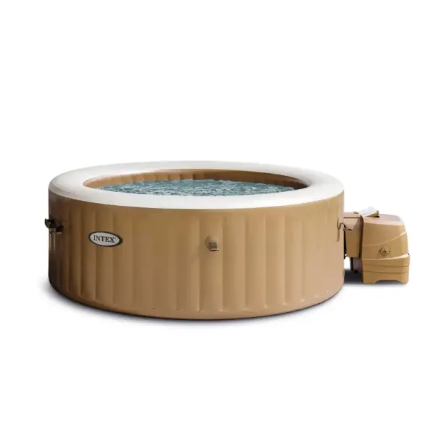 Intex 28426 Sahara Tan Round Bubble PureSpa 4 ατόμων S1