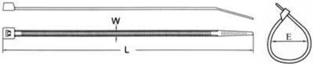 ΔΕΜΑΤΙΚΑ ΚΑΛΩΔΙΩΝ 225x3.5mm ΜΑΥΡΑ 100ΤΕΜ SAPISELCO SEL.3.215 2