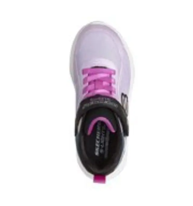 SkechersSola Glow 2.0 παιδικά αθλητικά με φωτάκια Μαύρο 303729LC-BKLV - 35 3