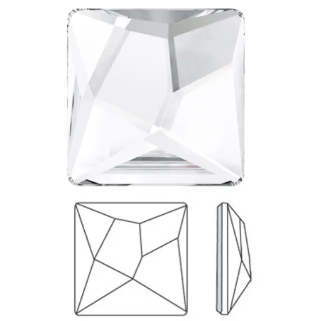 Swarovski 2420 Asymmetric Square Crystal CAL V SI 25x25mm - 1τεμ