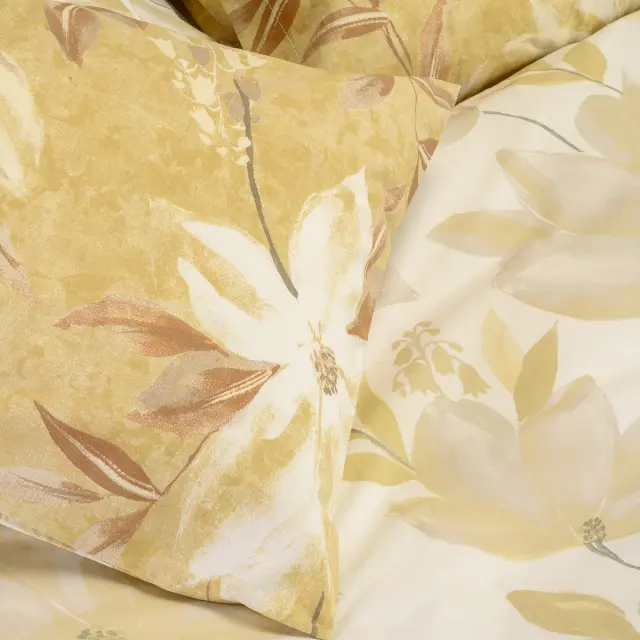 Σετ Σεντόνια 170x270 Μονά Casual Line Melinen Giulia Ochre 50% Βαμβάκι-50% ΠολυέστερΧωρίς Λάστιχο 2
