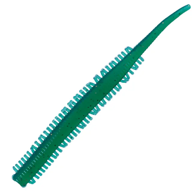 Σιλικονούχο Nikko Dappy Sandworms 8.4cm 5τμχ Αμμοσκώληκες Clear Green
