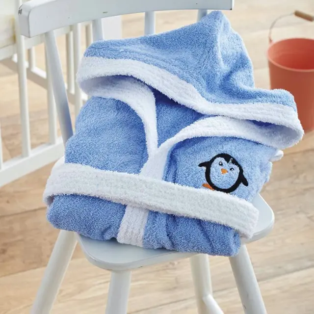 Sb home Μπουρνούζι kid με Κουκούλα No 8 Icey Blue