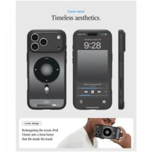 Θήκη TPU & PC Spigen Apple iPhone 18 Pro Max/ 17 Pro Max MagSafe Ultra Hybrid Classic Μαύρο N71793 2
