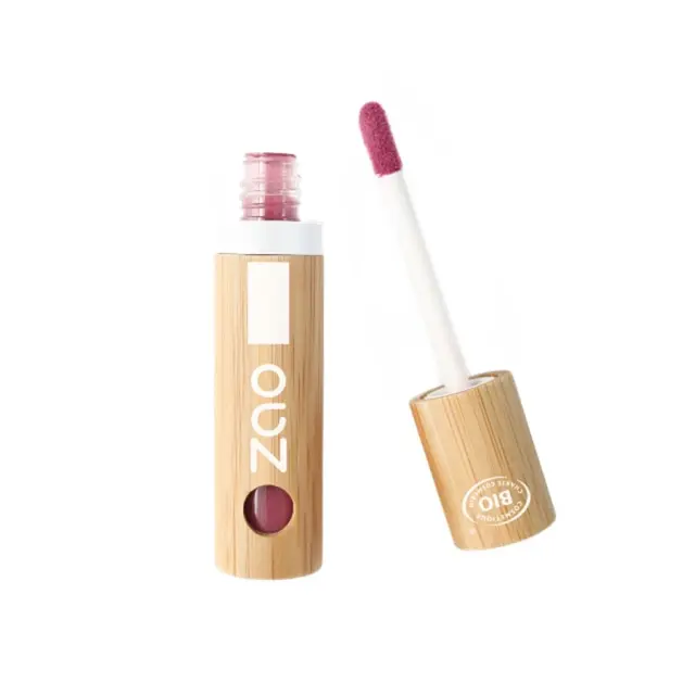 Zao Organic Color & Repulp Lip Oil – Βιολογικό lip balm με χρώμα για φυσικό όγκο - 040 Raspberry