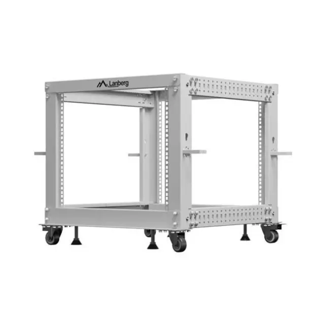 Lanberg Open Rack19" 9U 600X600-1100 Adjustable Gray (OR01-6109-S) 2