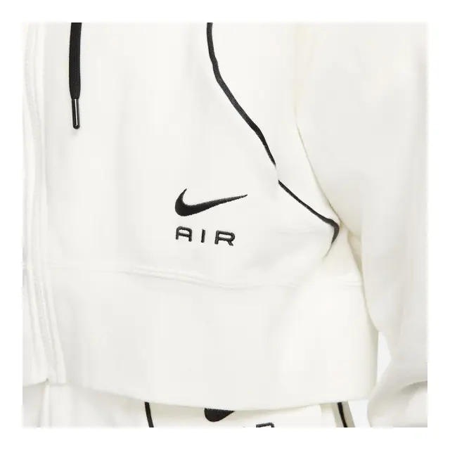 Nike Air Fleece Hoodie (DQ6579-133) - Εκρού - L 3