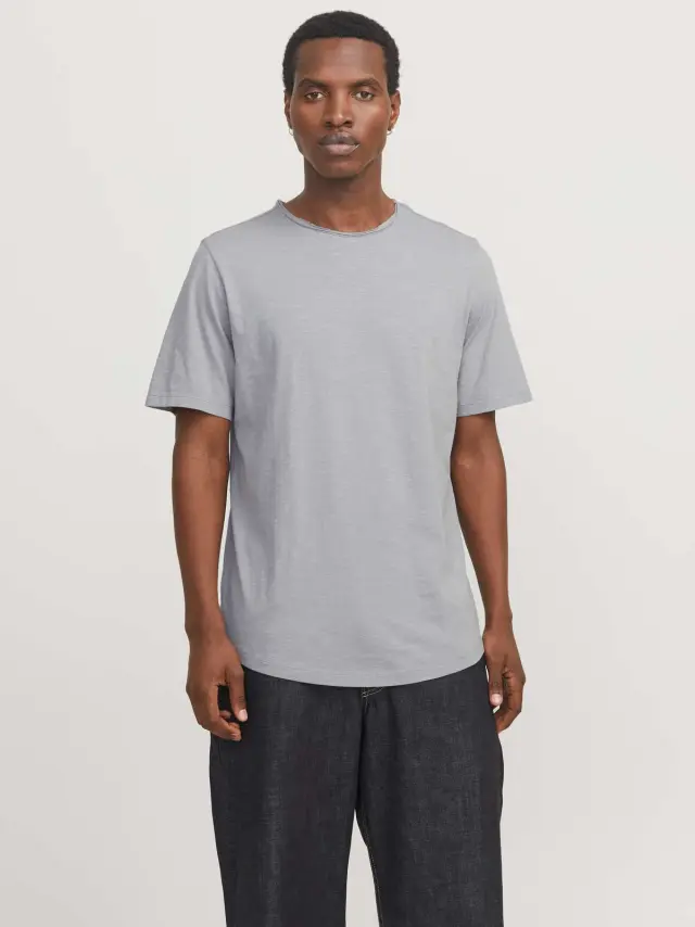 JJEBASHER TEE O-NECK SS NOOS Ultimate Grey 3