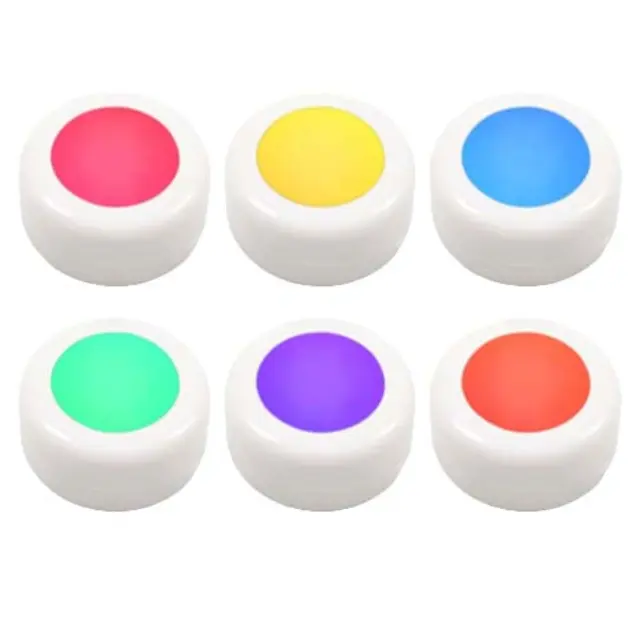 Entac Mini Φορητό Φωτάκι Νυκτός 0,45W RGB RC 6τμχ/σετ 15.007.0275 2
