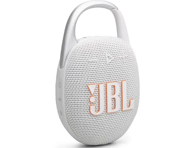 Φορητό Ηχείο JBL Clip 5 (JBLCLIP5WHT) Αδιάβροχο - Ισχύς 7W RMS - Bluetooth - Auracast™ - WhiteJBLCLIP5WHT