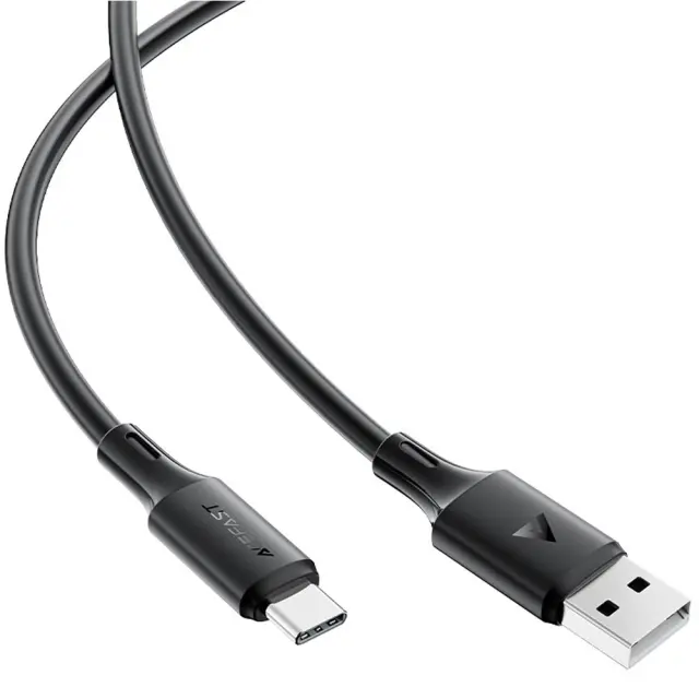 Καλώδιο Σύνδεσης Acefast C17-04 USB-A σε USB-C 3A Fast Charge USB2.0 Silicon Μαύρο 1.2m. 3
