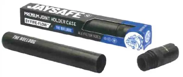 The Bulldog Amsterdam - Jaysafe Κύλινδρος Αποθήκευσης Μεταλλικός Premium 11cm - Μαύρο