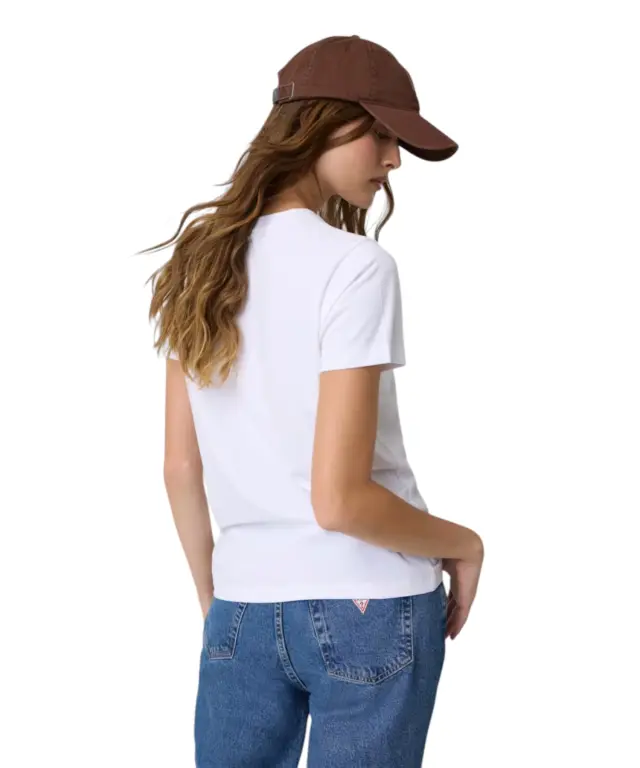 Guess - Γυναικείο T-Shirt Regular Fit W4YI10J1314-G011 Λευκό 2