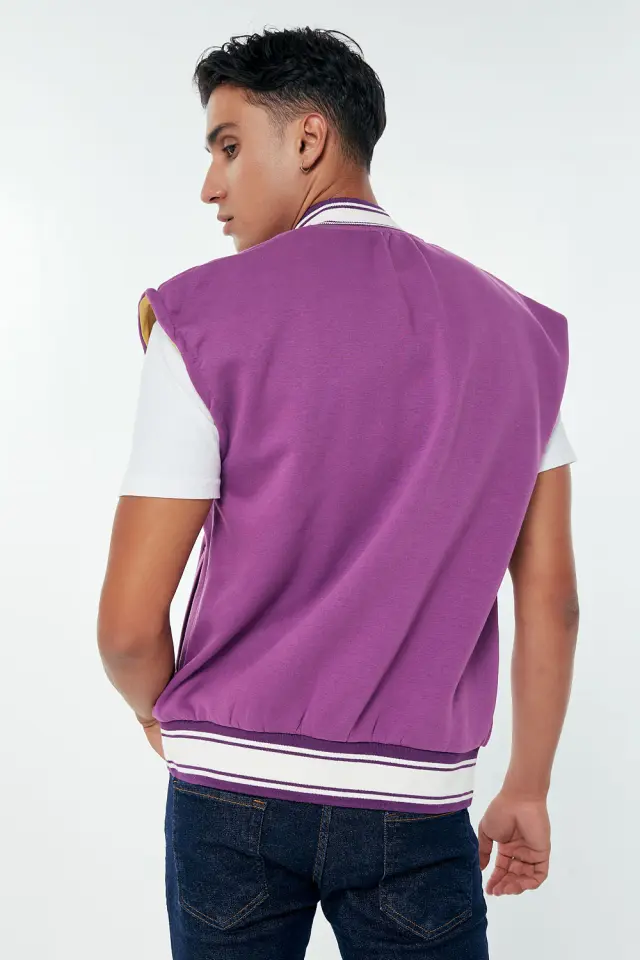 Jacket Αμάνικο College A11 Φιστικί 3