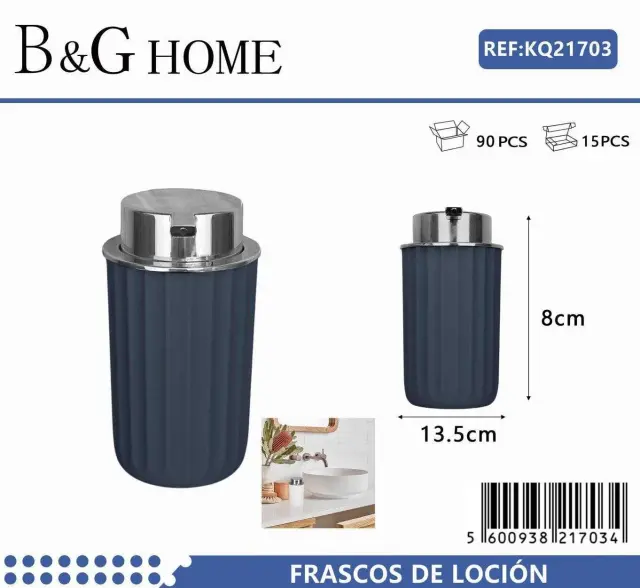 Θήκες κρεμοσάπουνου Dispenser πλαστικές - Σετ 5pcs - Blue - 21703 2