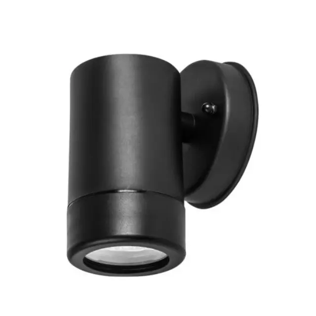 ΣΠΟΤ ΤΟΙΧΟΥ ΜΑΥΡΟ ΣΥΜΒΑΤΙΚΟ 1xGU10 & LED 3W IP65 60x80x125mm / SL7032B