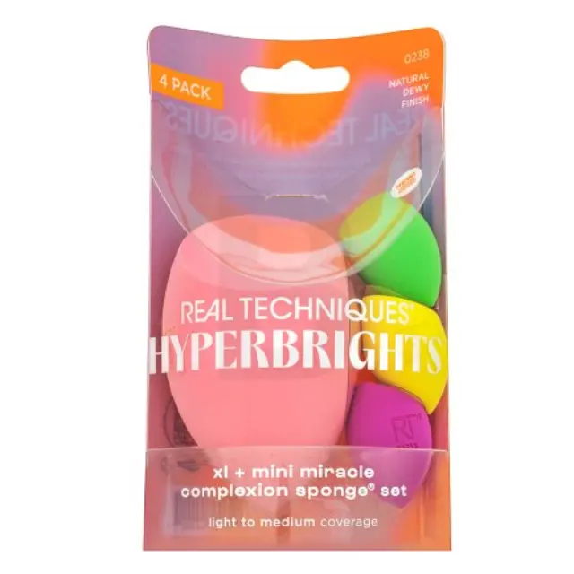 Real Techniques Hyperbrights XL + Mini Miracle Complexion Sponge Set makeup sponge - set