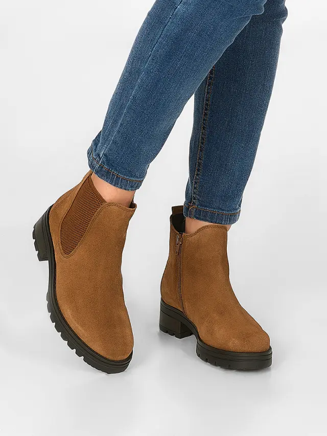 Gabor Μποτάκια Γυναικείο δέρμα suede Καφέ GAB/52781 43-COGNAC 2