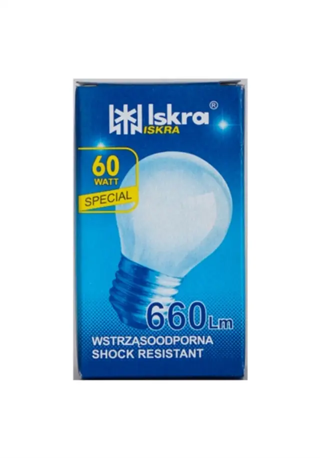 Iskra Λάμπα Σφαιρικό Ε27/60W Γαλακτος