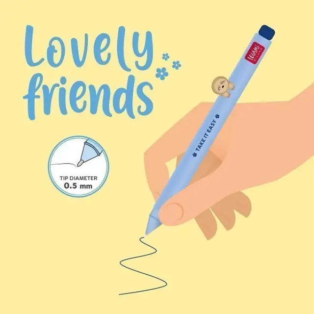 Legami Στυλό Gel Sloth Blue Ink 0.5mm / CPP0005 (Legami) 2
