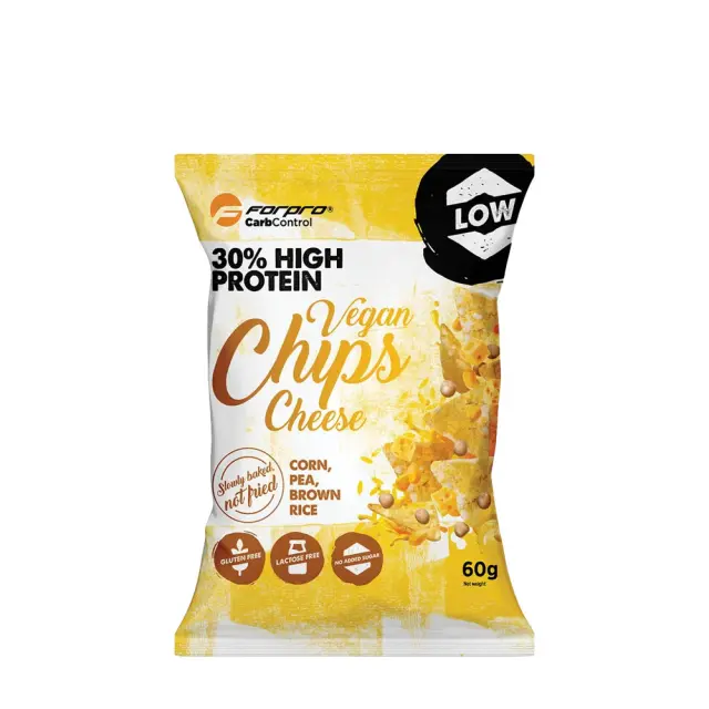 Forpro 30% Vegan Protein Chips Cheese, 60 g