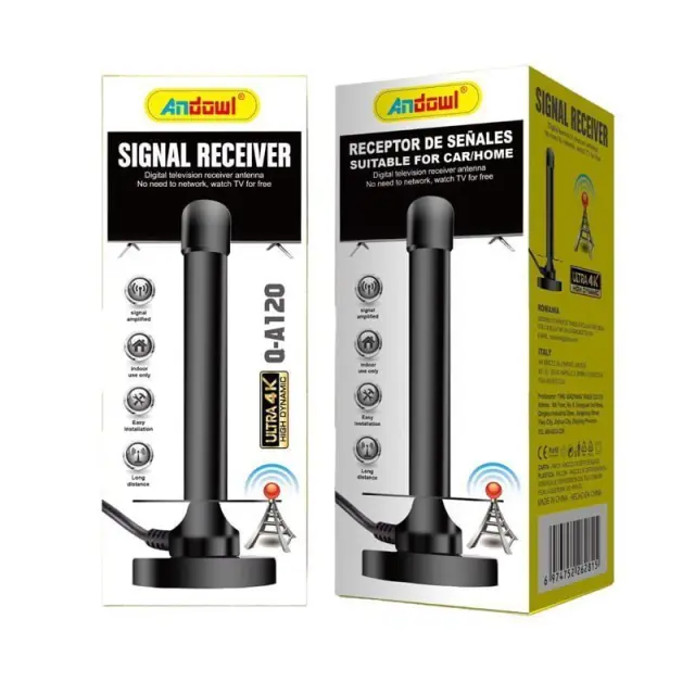 Andowl Εσωτερική ψηφιακή κεραία 4K Q-A120 - DVB-T-Antenner signal receiver 075465