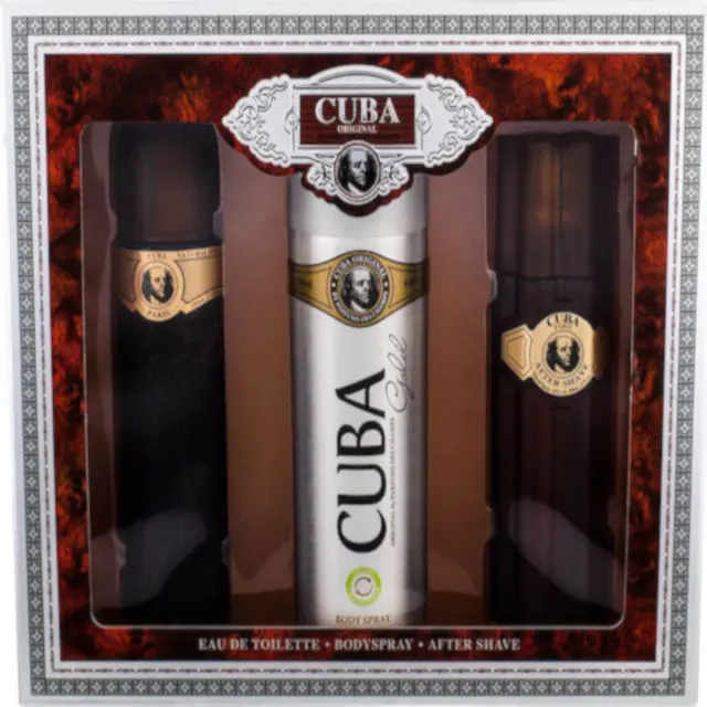 Cuba Gold Set Edt 100ml & Body Spray 200ml & After Shave 100ml