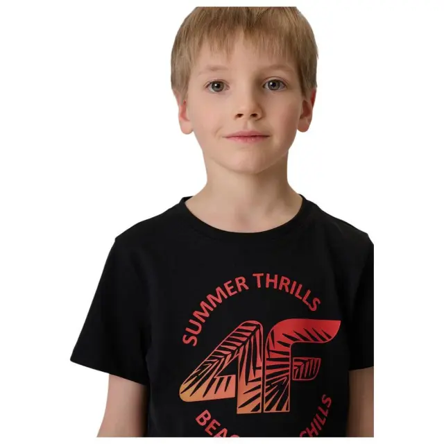 4F T-Shirt Deep Black 4FJWSS26TTSHM3284-20S. - 146 2