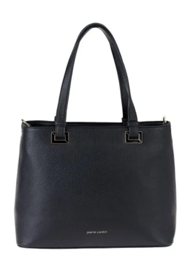 Γυναικεία τσάντα χειρός και ώμου Pierre Cardin, μαύρη,WX28 6719