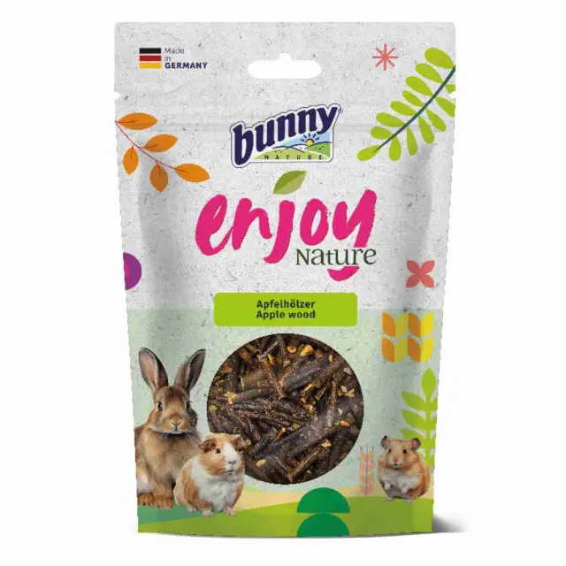 Bunny Nature Enjoy Nature Nibble Ξύλο Μηλιάς 100gr Μονόχρωμο