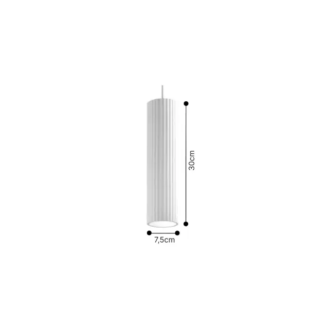 Inlight Κρεμαστό φωτιστικό λευκό από γύψο 1XGU10 D:30cm (4064-White) 3