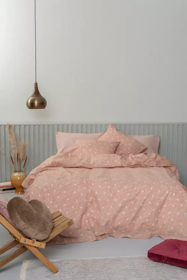 Σετ Παπλωματοθηκη Luminous FLECK ΗΜΙΔΙΠΛΗ 170X250 TAN