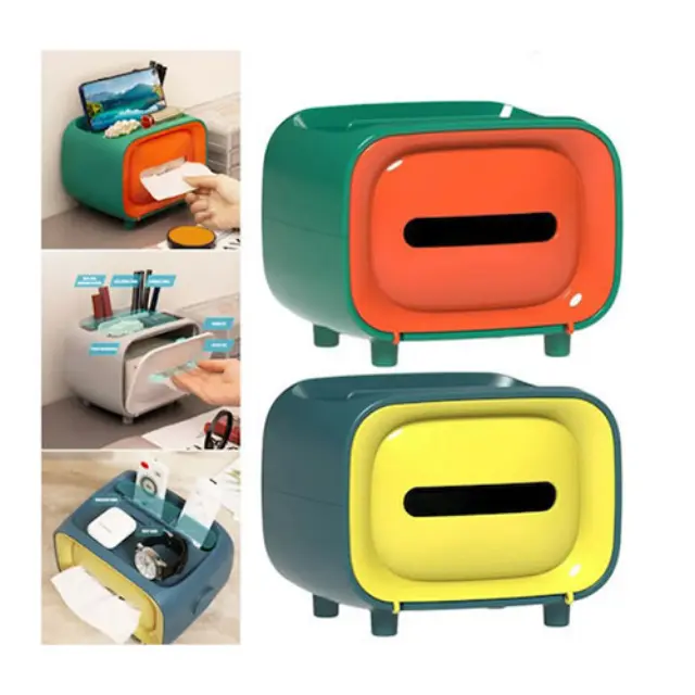 Πλαστικό Καλάθι Αποθήκευσης Tissue Box Retro TV 3