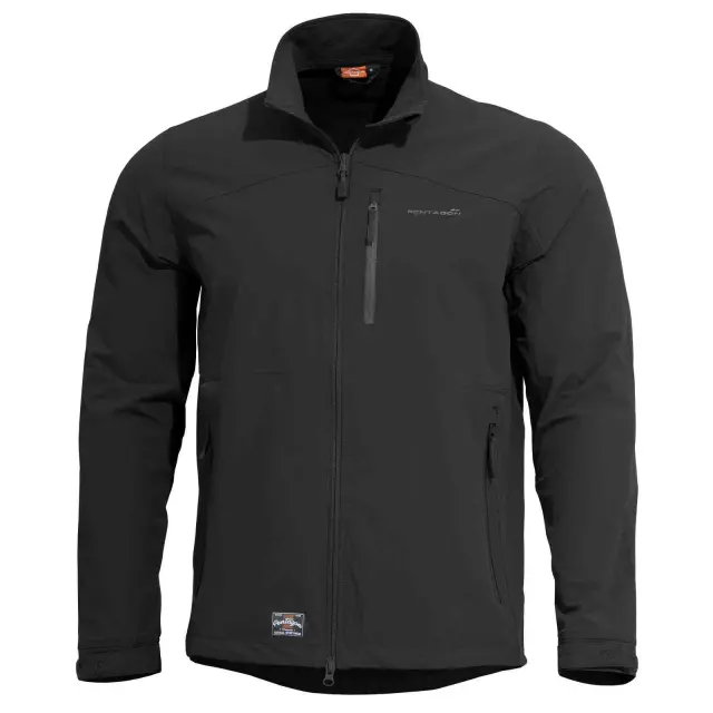 Pentagon Elite Light Softshell Jacket-Μπουφάν Αντιανεμικό για Τακτική- Καθημερινή Χρήση - 01-Black-Μαύρο