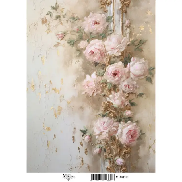 Ριζόχαρτο Maja's Memories, 30x42cm, Τριαντάφυλλα, MDR1103