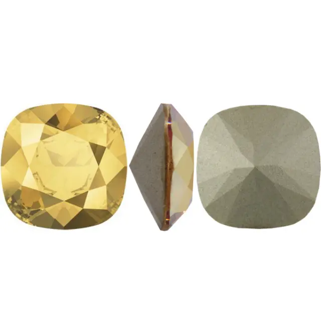 Swarovski 4470 Cushion Square Crystal Metallic Sunshine 10mm - 1τεμ