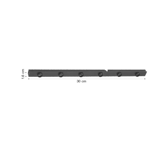 Inlight Γραμμικό φωτιστικό LED 6W 3000K για μαγνητική Mini ράγα σε μαύρη απόχρωση D:30cmx1,6cm (TMM0011-Black) 2