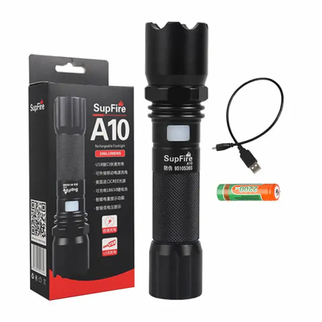 Φακός Superfire A10, 550lm, USB 2