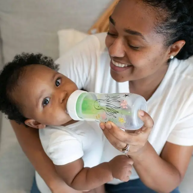 DR BROWN'S Πλαστικό Μπιμπερό Wide Neck Κατά των Κολικών με Θηλή Σιλικόνης για 0+ μηνών Ocean 270ml 2τμχ 3