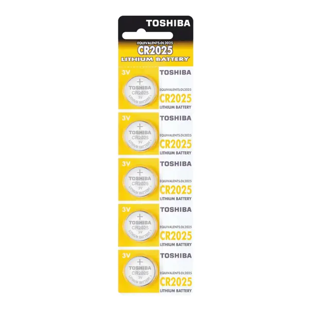TOSHIBA CR2025 3V ΜΠΑΤΑΡΙΕΣ ΛΙΘΙΟΥ ΠΛΑΚΕ (ΧΑΠΙ) 2