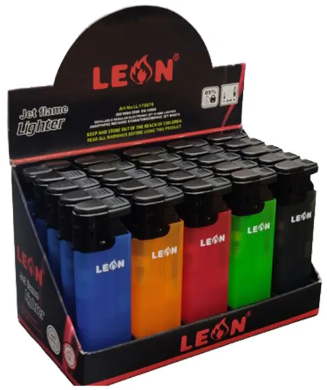 25x Leon Αναπτήρας Αντιανεμικός - Style Transparent (170676) 2