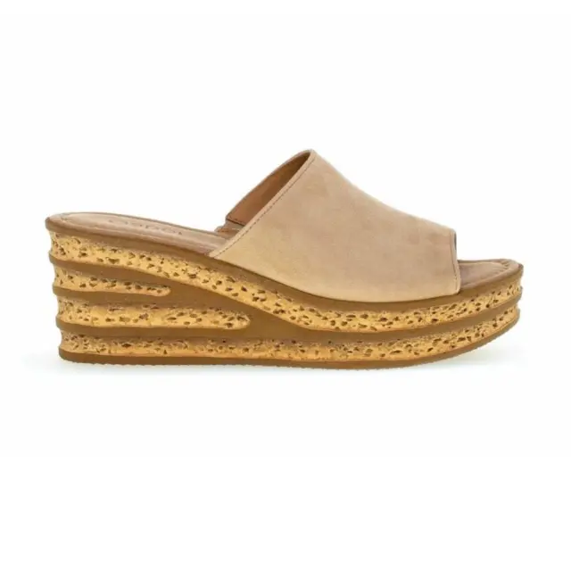 Gabor Πλατφόρμες Γυναικείο δέρμα Nubuck Μπεζ GAB/64650 14-CARAMEL - 40